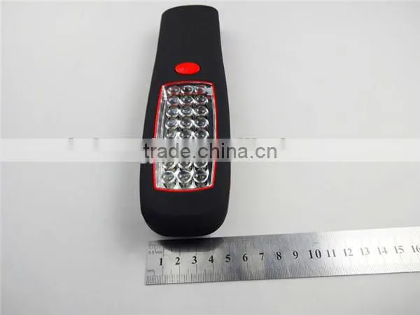 GS-4003 ABS plastic magnetic 24 led portable work light flashlight