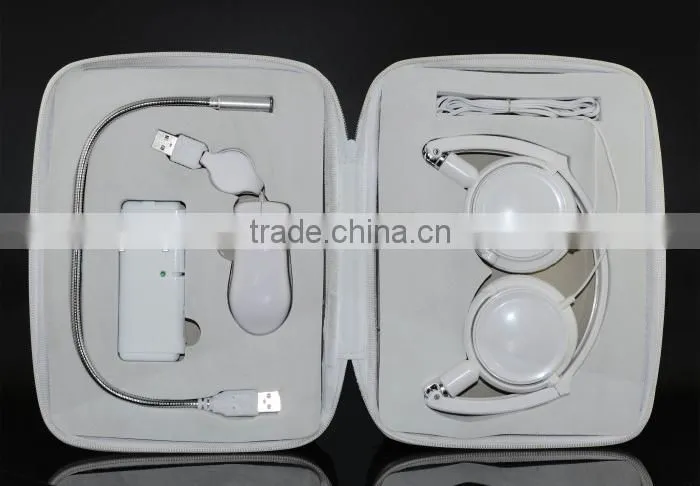 Headphone Mouse USB Lamp gift travel kit for laptop computer