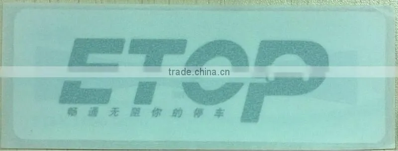 ITS ETC RFID Tag - Windshield Label
