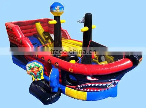 combo inflatable for kids, inflatable pirate boat combo