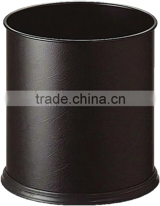 High quality leather cover dustbin