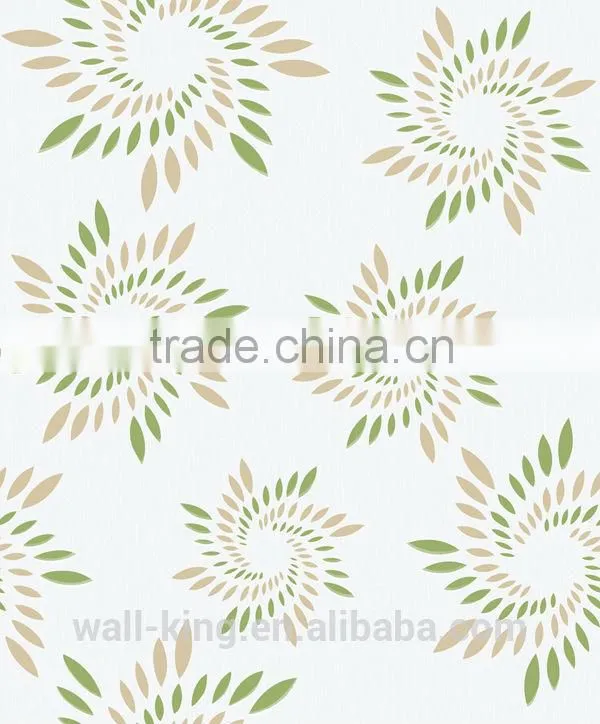 vinyl wallcovering with modern new designs for home decor