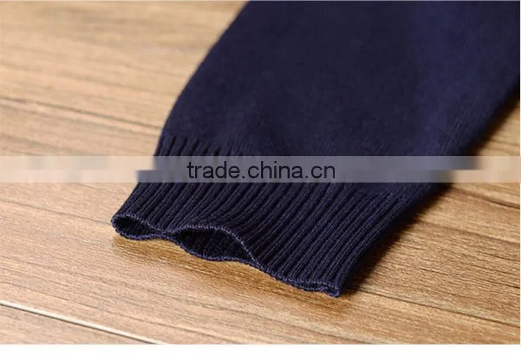 Men's round collar cashmere pure colour sweater for new design sweaters