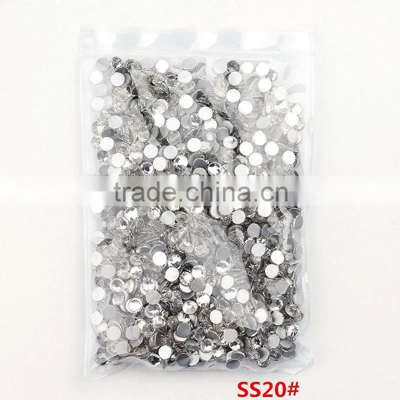 White Clear 1440pieces/bag Shining Flatback Non Hotfix Glue on Rhinestones Nail Art Crystal