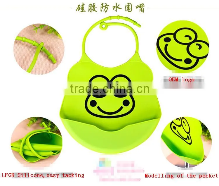 customized logo soft baby bib