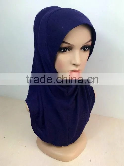 H255 plain one piece pashmina hijab