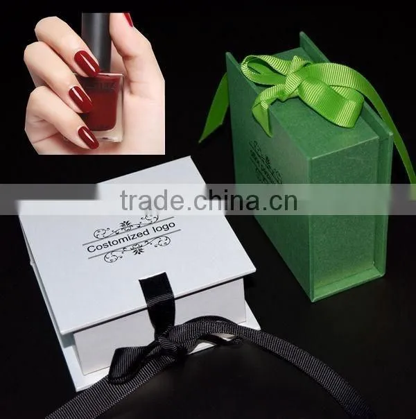 Luxury beautiful custom drawer nail polish packing box