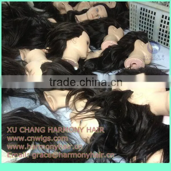 HARMONY STOCK 100% human hair hair styling heads for practice