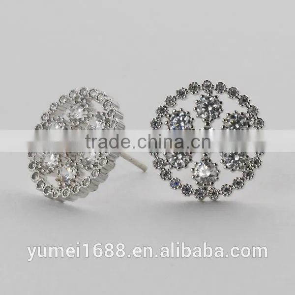 new products 2016 fashion silver stud earrings