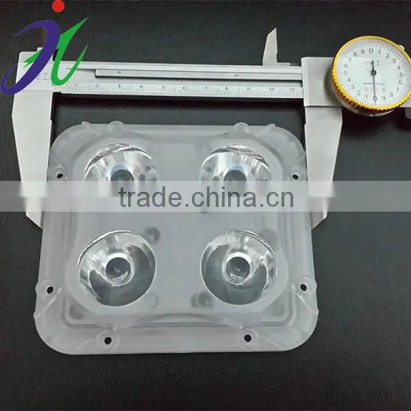 4*1W plastic lens for outdoor landscape LED underground light lens