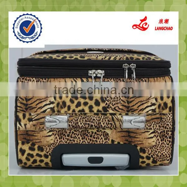 leopard material nice algeria market luggage bag