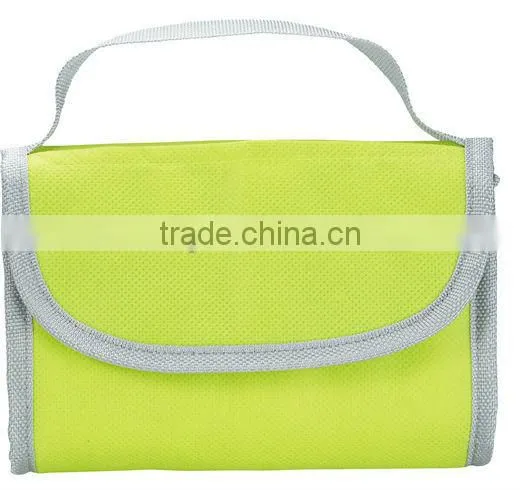 Promotional Non Woven Polypropylene Foldable Lunch Bag With Carry Handle /Cooler Bag