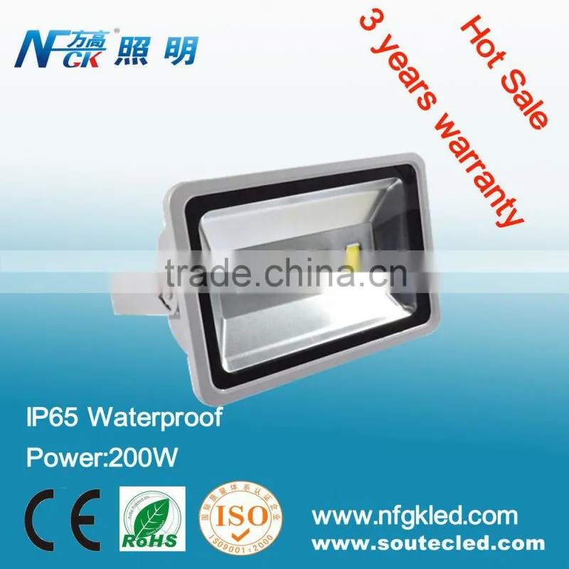 Competitive price high lumen 3 years warranty COB LED Flood Light 200w Flood Lighting