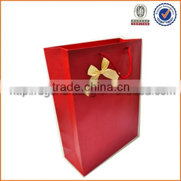 2015 red color paper bag