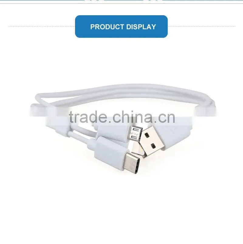 Wholesale usb data charging 3 in 1 cable data transfer for Iphone and Mirco phone