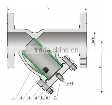 ANSI Flanged Cast Steel Y Strainer