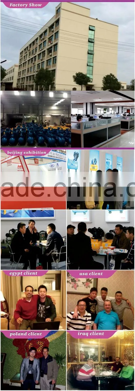 0.9 m3/min three-stage air compressor pump, portable air compressor
