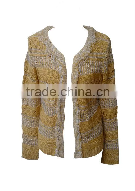 small quantity wholesales long sleeve high quality cashmere sweater for lady