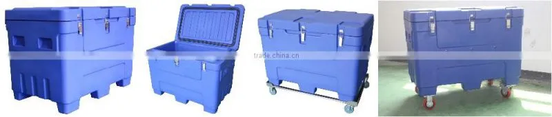 310L PE Plastic Polyethylene Box for dry ice cooling and transportation