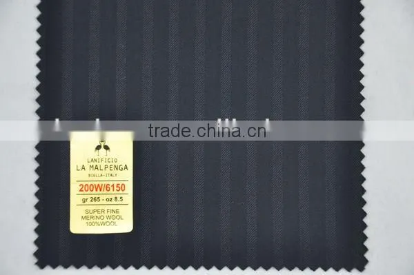 Italian 100% merino wool suit fabric