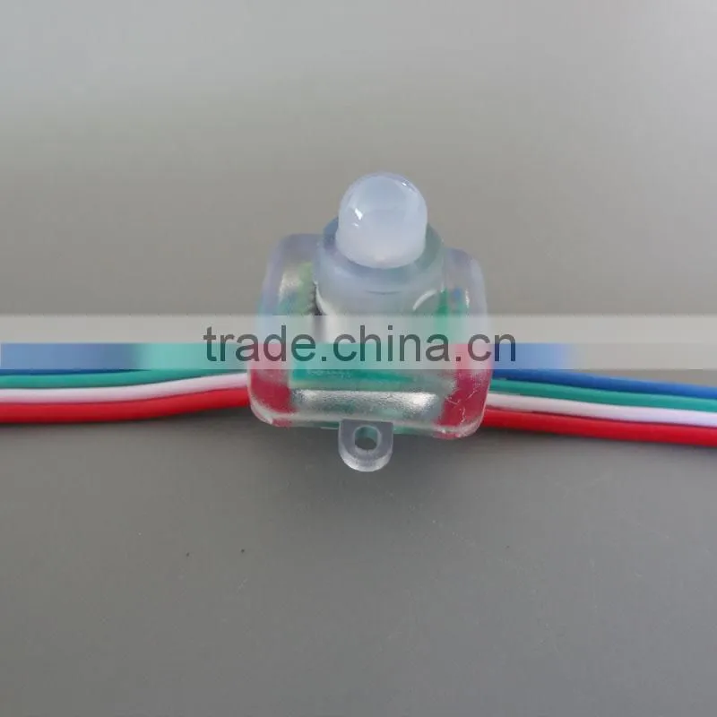 WS2811 DC12V Square type 12mm led pixel string light RGB color;50pcs a string