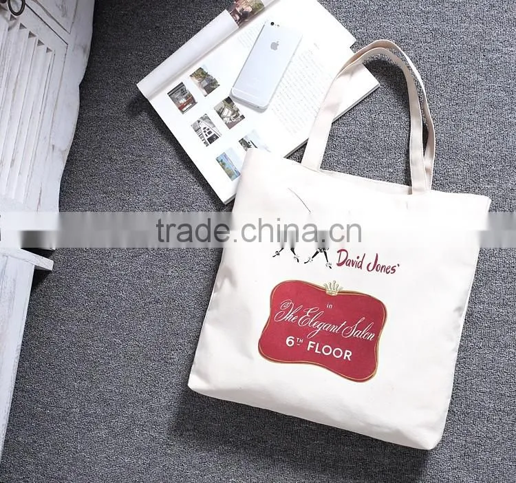 Factory price recyclable 8oz cotton canvas tote bag for shopping