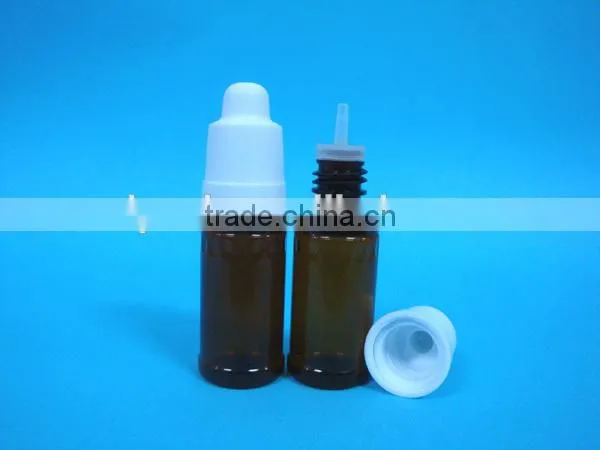 new design plastic dropper bottle with child proof cap, plastic e-liquid bottle