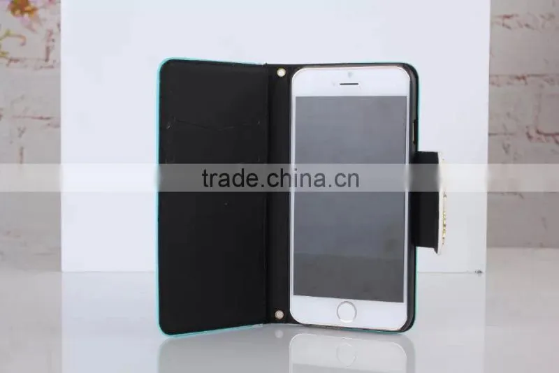 Nice Design Lace Bowknot Wallet Leather Cases For iPhone 5