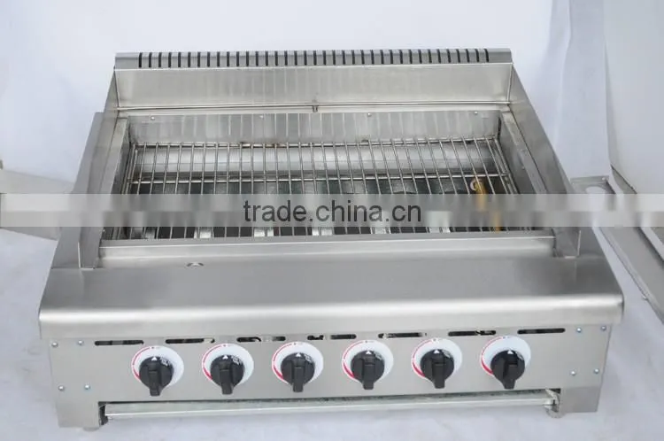 Lava Rock Gas Chicken Grill Machine