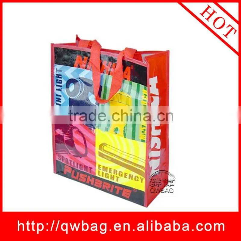 2014 the beautiful water-proof pp woven shopping bag