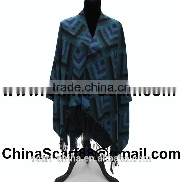 Wholesale fringed wool scarf