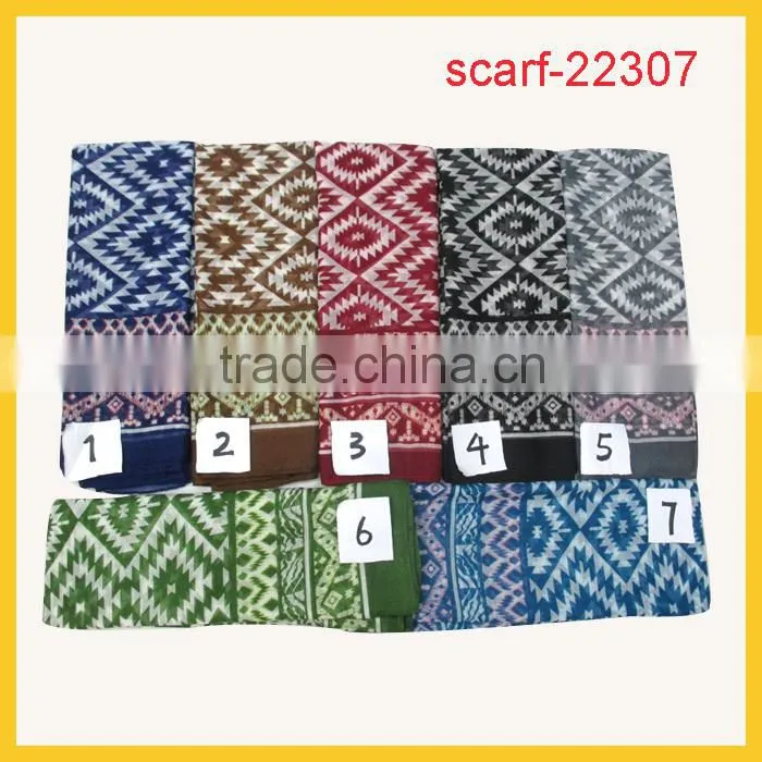 new pattern custom geometric printing scarves