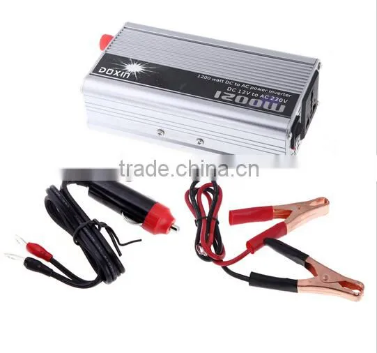 1200W WATT DC 12V to AC 220V Portable Car Power Inverter Adapter Charger Converter Transformer