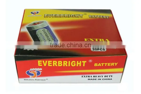 Reasonable price 1.5V R20 china dry battery size d