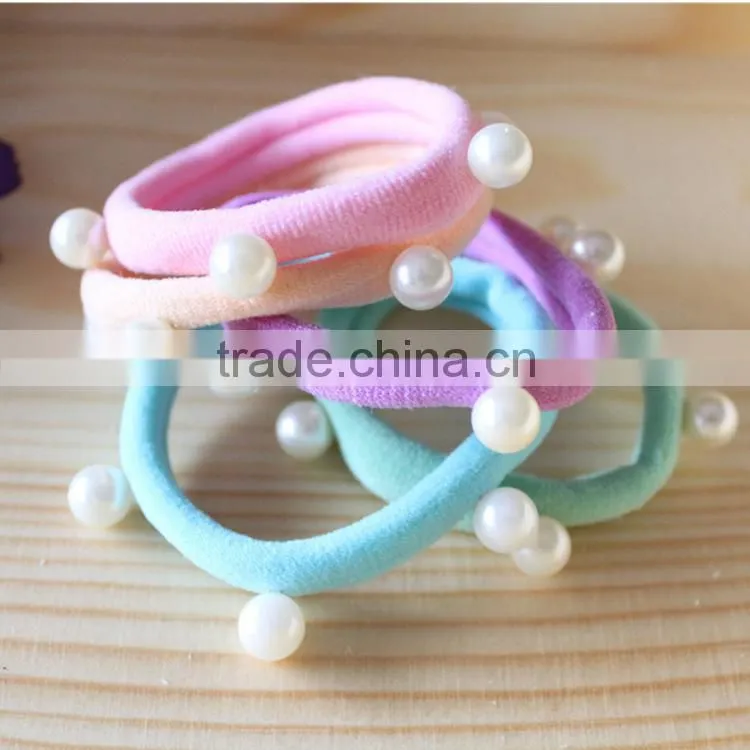 pearls elastic band hair ring, hair ponytai rings