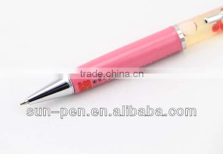 Promotional LED Ballpoint Pen With Liquid Inside