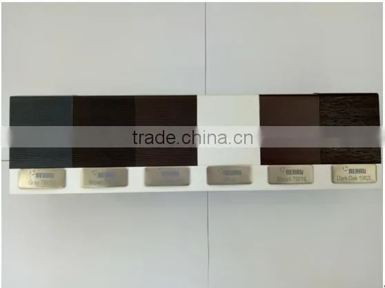 The high performance 60 series double glass pvc plastic window
