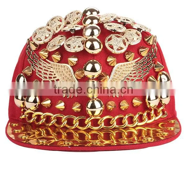 New Design Custom Metal Logo Snapback Hats For Sale