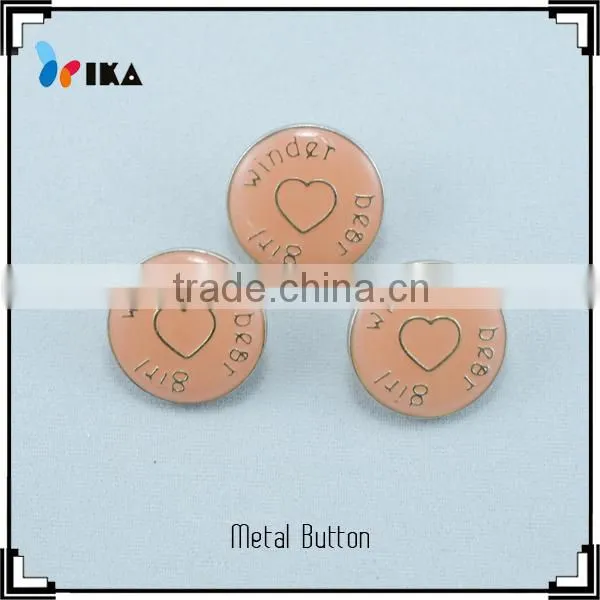 fashional designer jean jacket metal buttons with best service