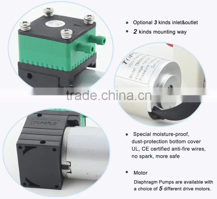 DC Brushless Diaphragm 6v 12v 24v RF Beauty device vacuum SIP and cold spray Pump