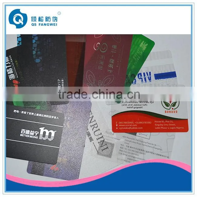 Hi-Co magnetic stripe cards