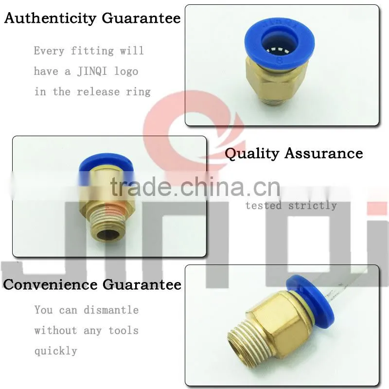 shipping from china one touch union straight compressed fitting