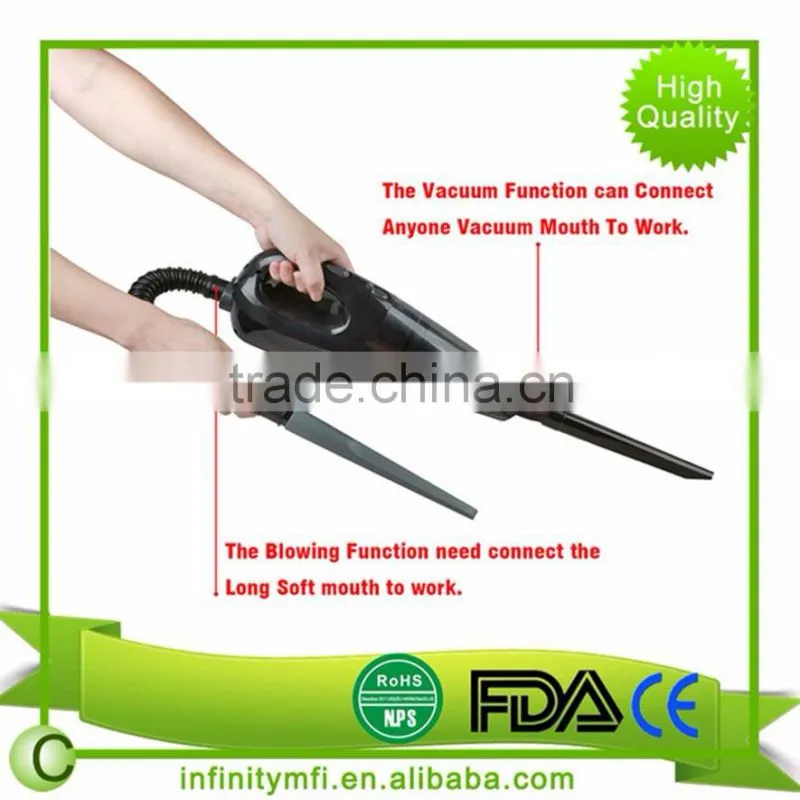 Amazon best selling 5 Vacuum Mouths Car Vacuum can vacuum deep and hidden garbage
