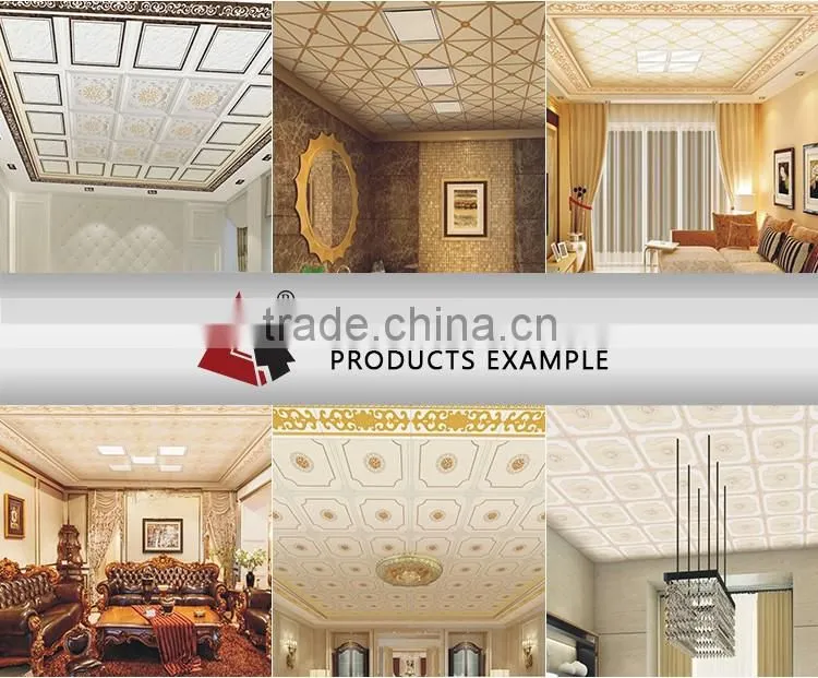 HTL38 Aluminium clip-in decorative ceiling tiles for home decor