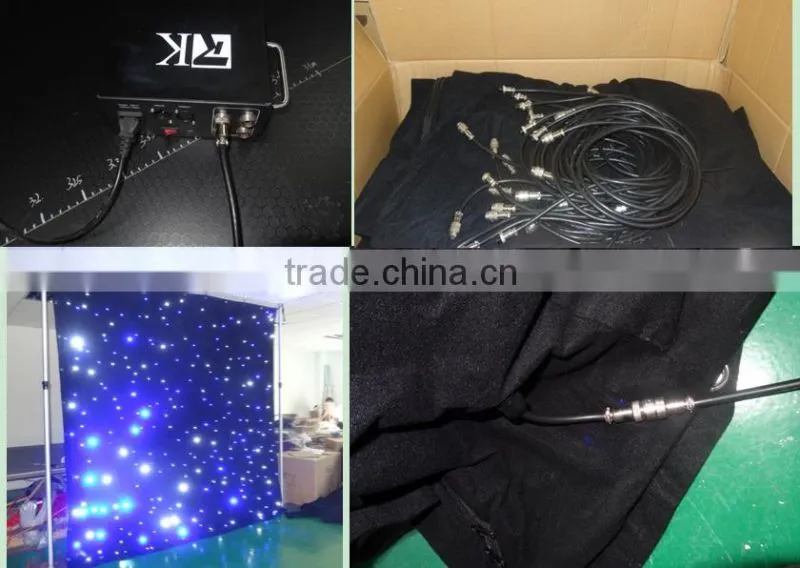 Event party curtain led lights curtain led display