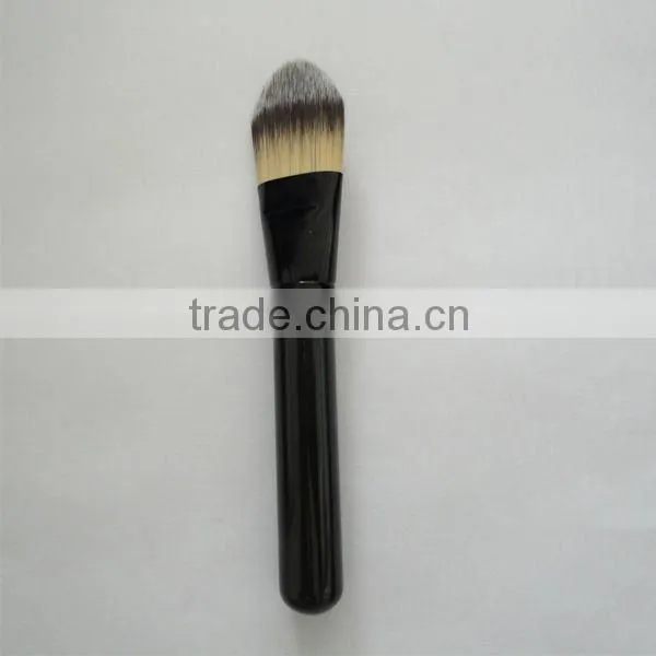 Professional synthetic foundation brush black handle