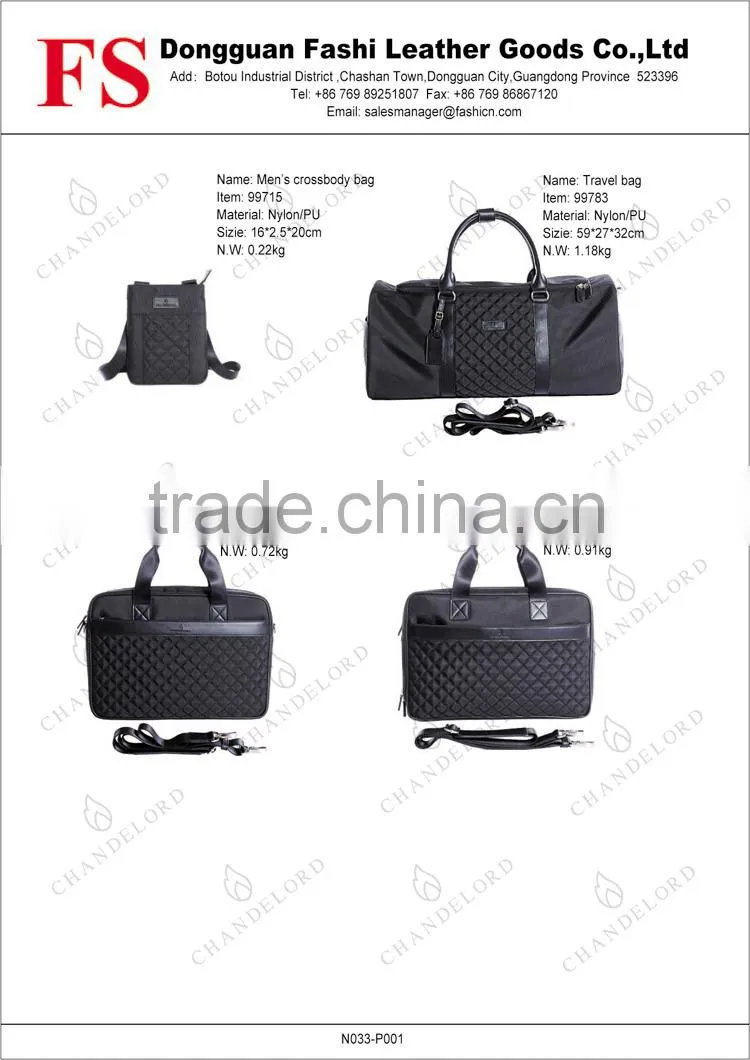2016 high quality promotional traveling bag