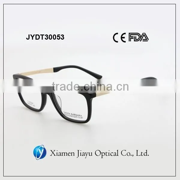 Acetate Front Stainless Temple High Quality Eyeglasses Frame For Men