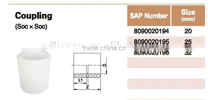 PE-RT coupling floor heating system fittings/ use for floor heating pipe fitting