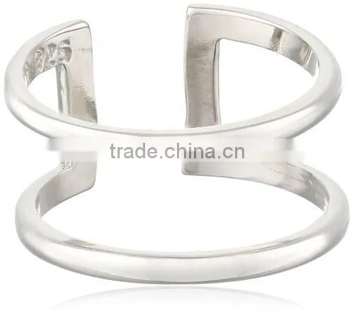Jewelry In Silver Three Line Midi Knuckle Ring Set